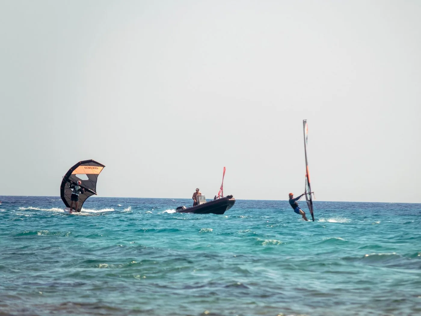 Safety zodiac Paros Windsurf Center